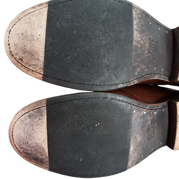 Frye Mens Paul Chukka Leather Brown Boots Shoes Size 8.5 Classic Work Distressed - Picture 7 of 13